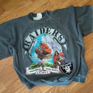 Vintage Raiders Graphic Crewneck Sweater